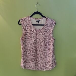 Pink Blouse with Dotted Pattern and Relaxed Fit